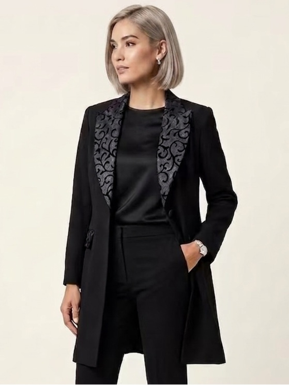 Elegant Black Women's Coat